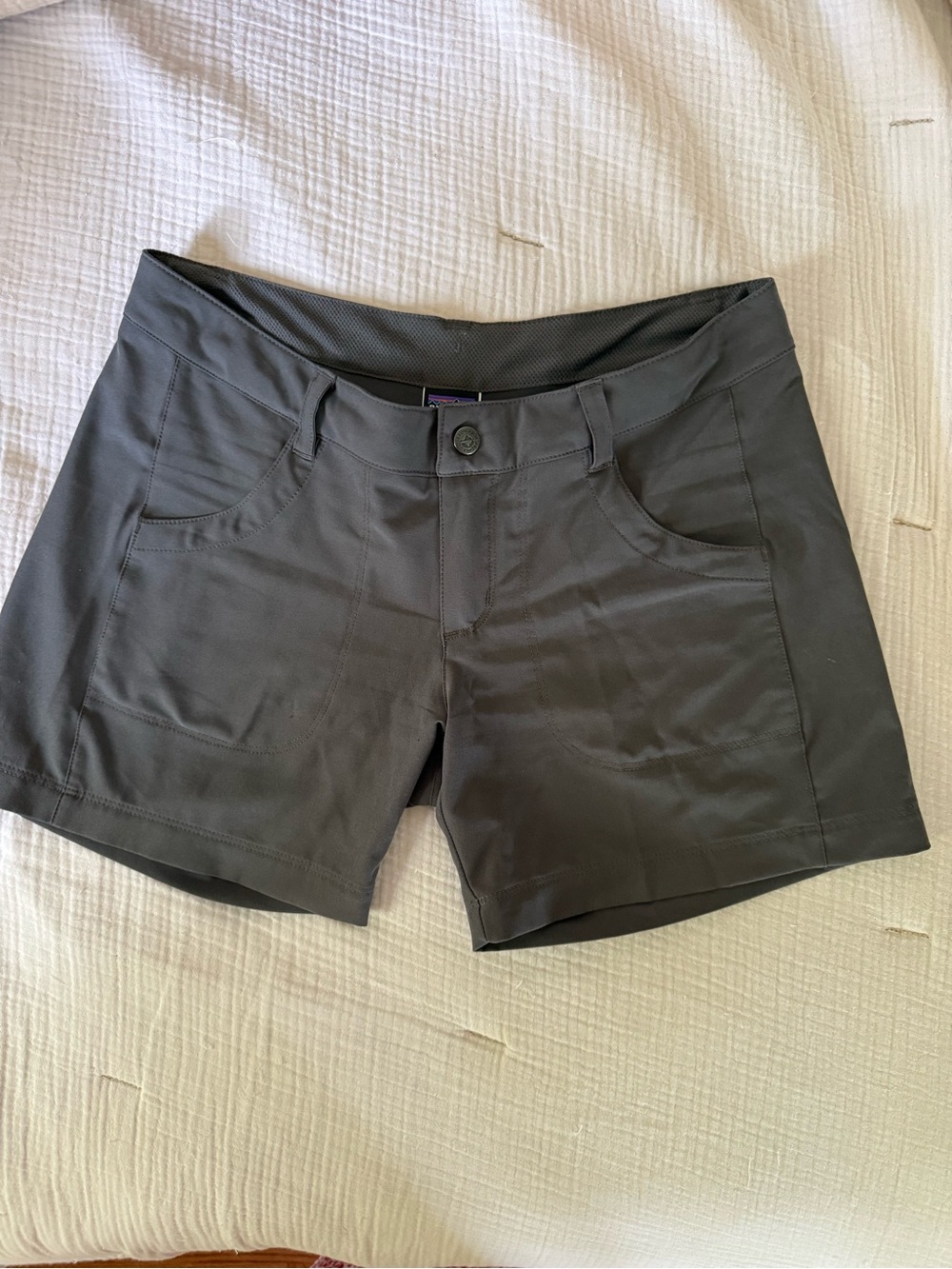 Patagonia Gray Happy Hike Shorts, size 4